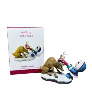 Hallmark NIB 2014 FROSTY FRIENDS Christmas Ornament 35th in Series collectible